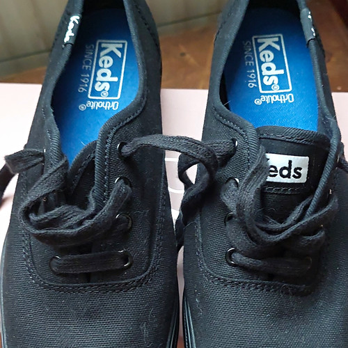Keds black low top cotton - keds,