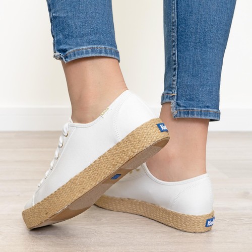 Cotton white trainers keds - cotton,