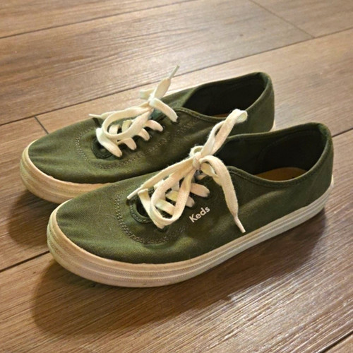 Keds green canvas low top - green,