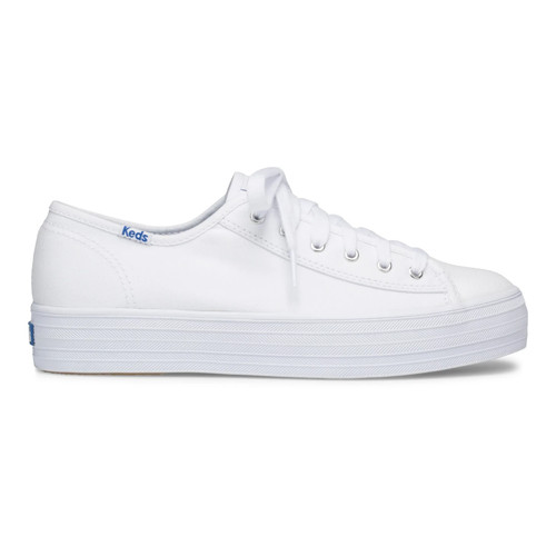 Keds triple kick - white, canvas